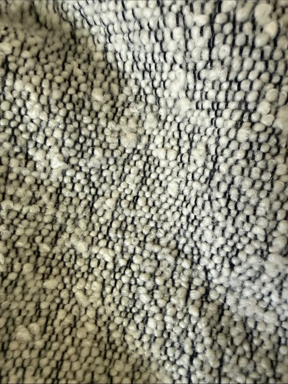 Crate + Barrel Elki throw -Two-Tone Cream and Black - perfect condition